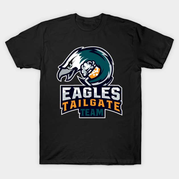 Eagles Tailgate Team Official Tee T-Shirt by Tailgate Team Tees